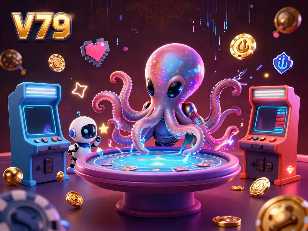 Trải nghiệm V79 qua hình ảnh hấp dẫn với game bài và cá cược 3D thú vị.