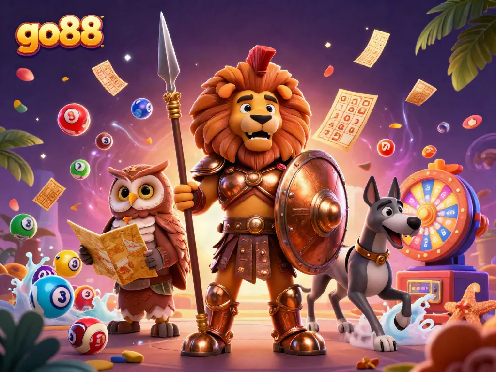 Experience engaging gaming at go88 with vibrant characters and dynamic elements showcasing excitement.
