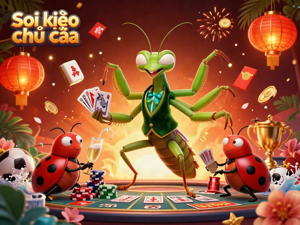 Experience thrilling moments with Soi kèo nhà cái as vibrant characters illuminate a dynamic betting scene.