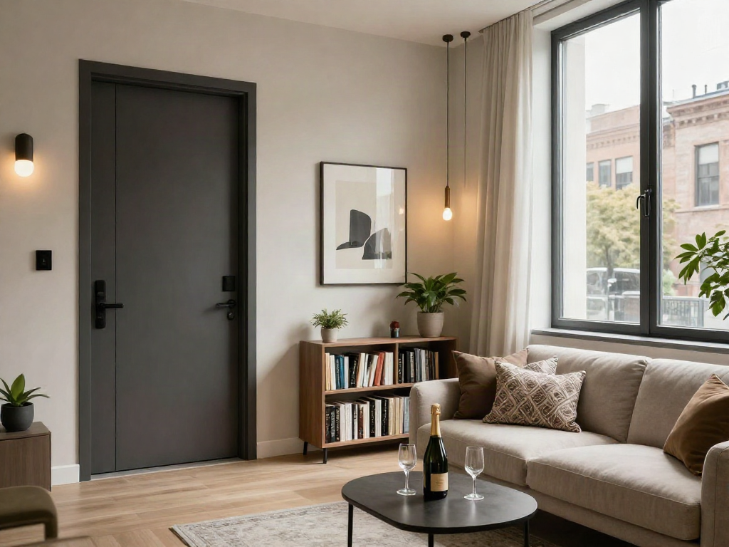 Discover luxurious דירות דיסקרטיות במרכז with elegant interiors and inviting ambiance.