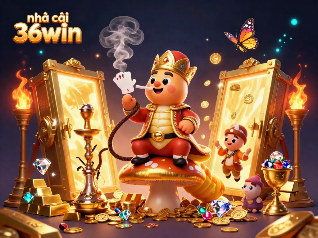 Experience live action at Nhà cái 36win with vibrant 3D visuals of games and treasures ready to win.