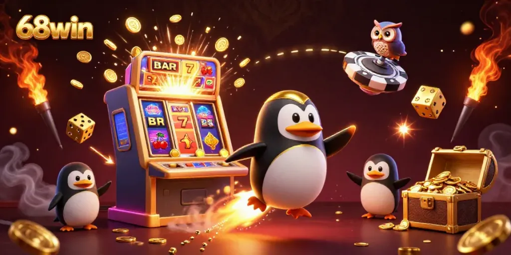 Experience thrilling gameplay with 68win in a vibrant 3D casino adventure, showcasing excitement and winning potential.