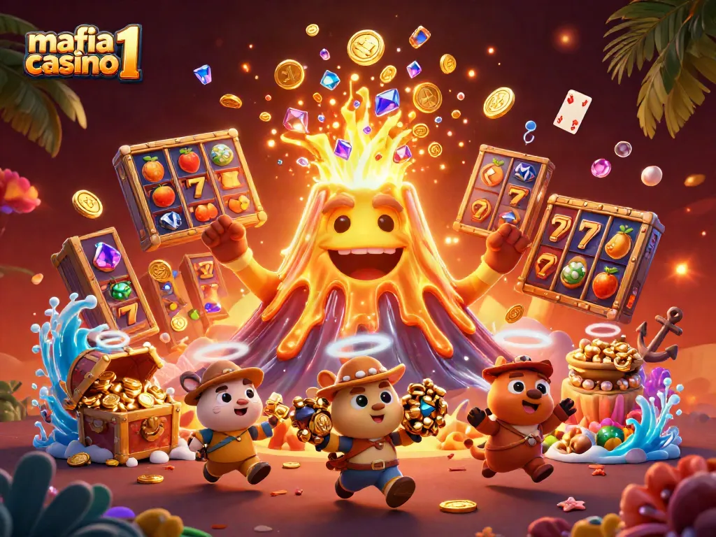 Experience the excitement of mafia casino 1 with vibrant slot reels and treasure-filled action.
