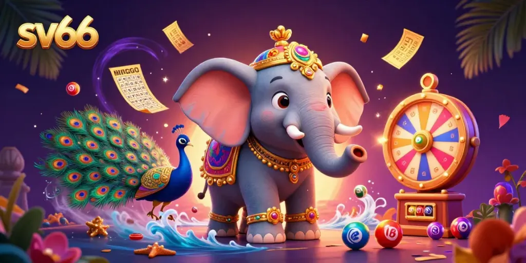 Experience dynamic gameplay at sv66 with vibrant lottery elements and thrilling casino graphics.