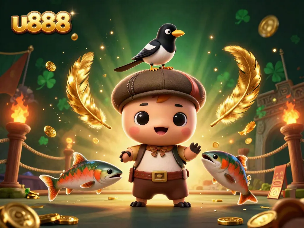 Experience thrilling excitement at u888 as colorful characters interact in a dynamic casino scene.