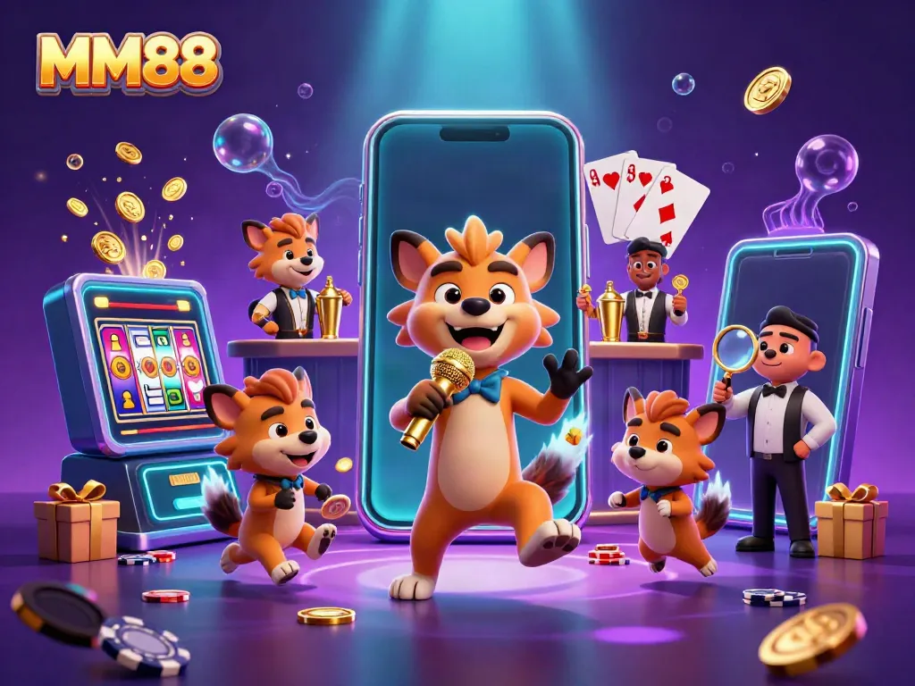 Engage with MM88's lively casino atmosphere featuring hyenas as bartenders, comedians, and bouncers.