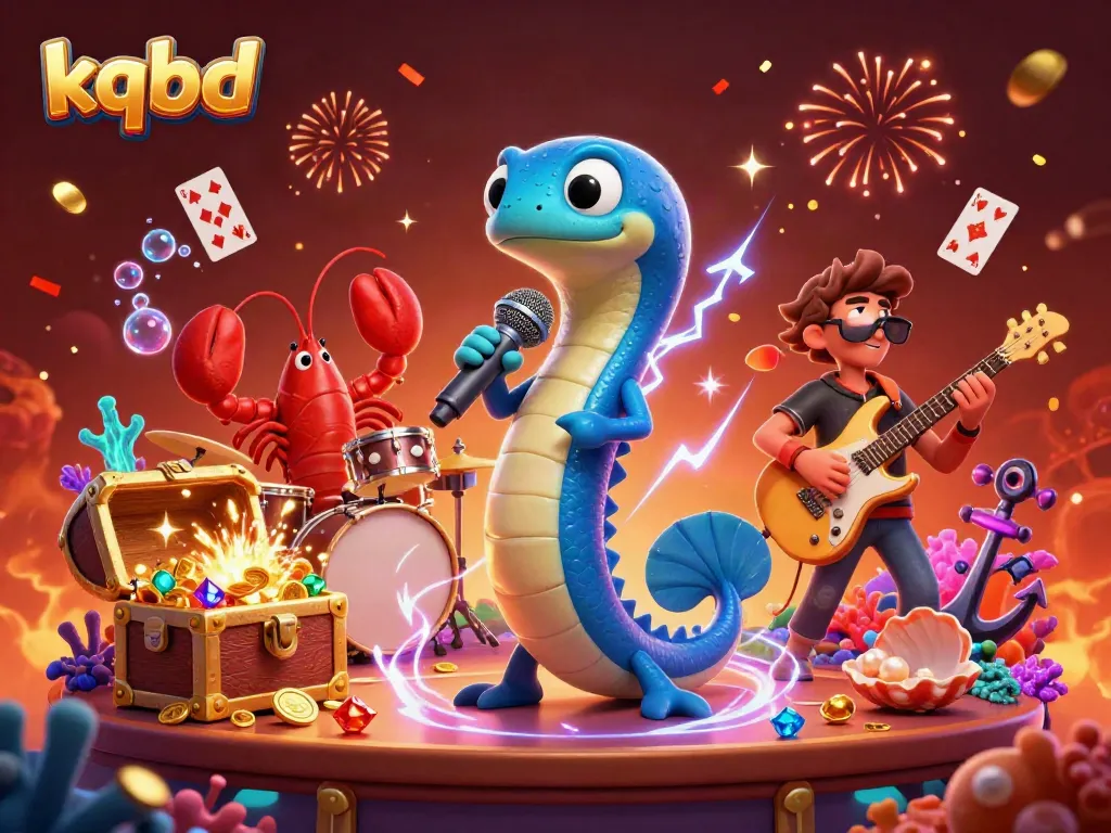 Experience the thrill of kqbd as electric eel DJ and friends bring the underwater casino to life.